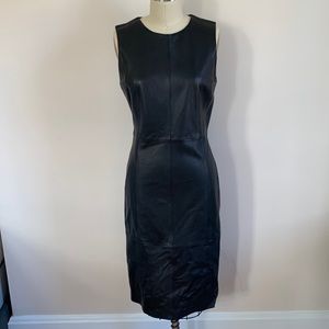 ANTONIO MELANI genuine leather pencil dress